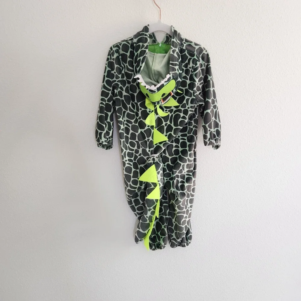 Zip-up Hooded Dinosaur Costume Toddler Kids size 18‎ - 24 Months
